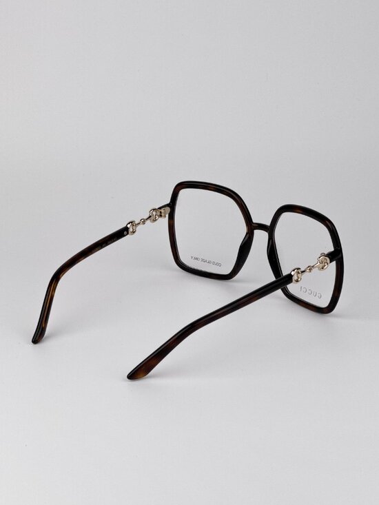 Gucci Women Eyeglasses Havana Square Oversized GG0890O 002 NEW AUTHENTIC main image 7